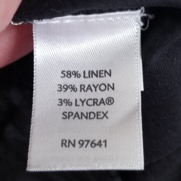 Women's Linen Blend Pants - Picture 7 of 8
